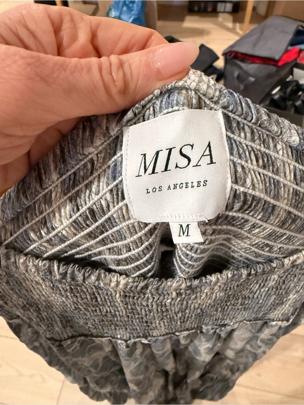 Misa Los Angeles Spring Python Bandeau and Maxi Skirt Set Medium - Picture 7 of 11
